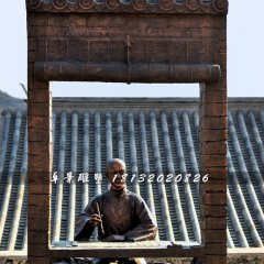 古代人考試銅雕，廣場情景雕塑