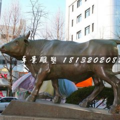 銅牛雕塑，動(dòng)物雕塑