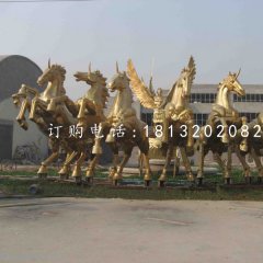 阿波羅戰(zhàn)車銅雕，景觀銅雕