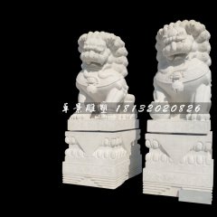 北京獅石雕，漢白玉獅子