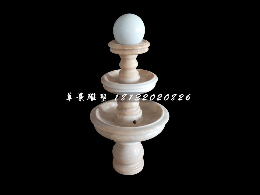 風(fēng)水球石雕,晚霞紅景觀雕塑