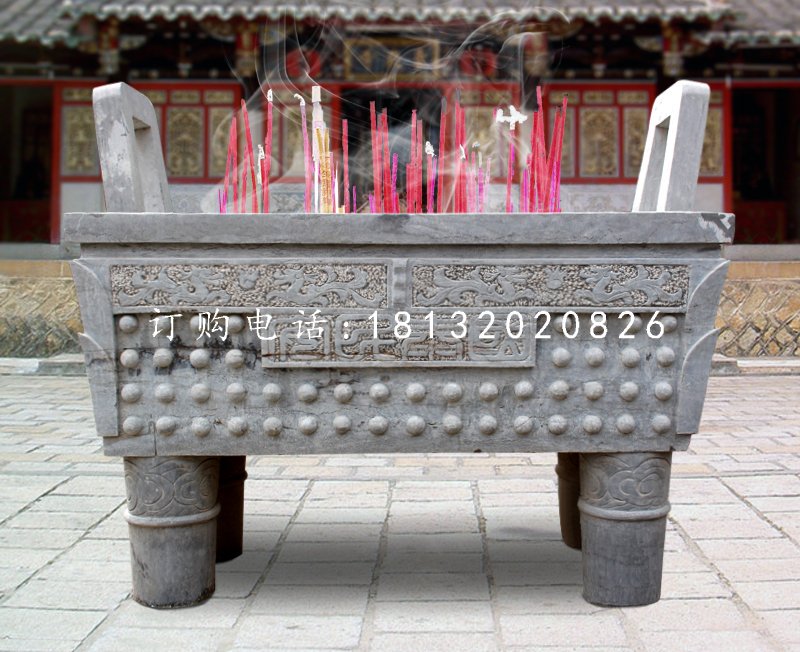 石雕香爐，國泰民安石香爐
