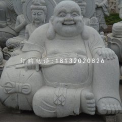 大理石布袋和尚，石雕彌勒佛