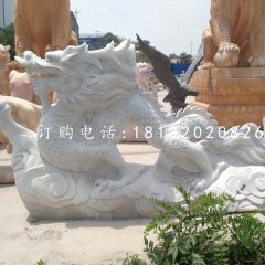 大理石龍雕塑，廣場石雕龍