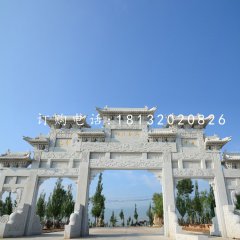大型石牌坊，道路牌坊石雕