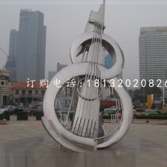 不銹鋼吉他雕塑，廣場不銹鋼雕塑