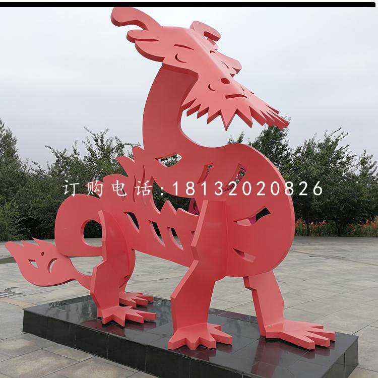 不銹鋼十二生肖，抽象動物雕塑 (3)