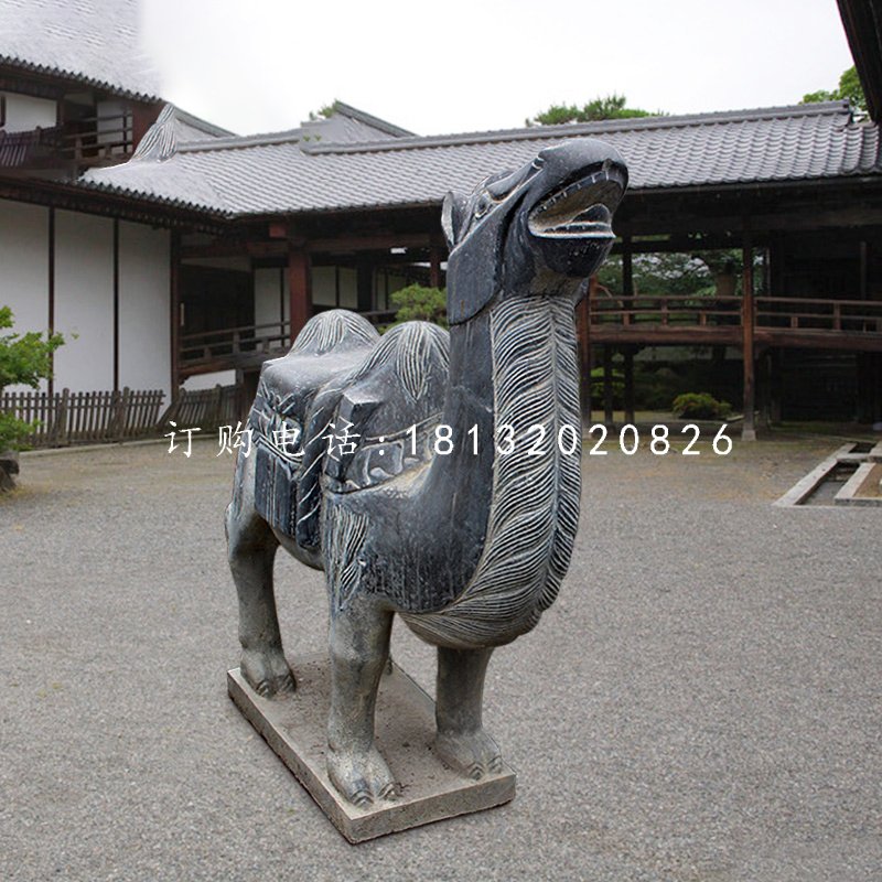 駱駝石雕，青石動物雕塑