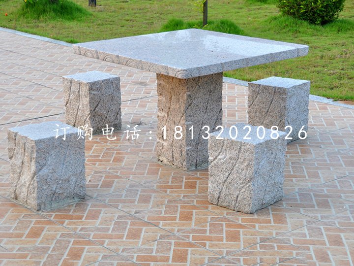 公園石桌椅，大理石桌凳
