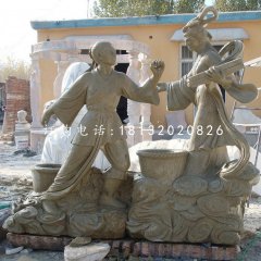 牛郎織女石雕，公園景觀石雕