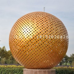 不銹鋼球，鏤空球雕塑