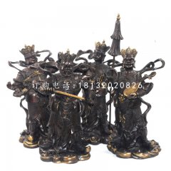 四大天王銅雕，寺廟天王銅雕