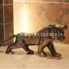 老虎銅雕，鑄銅動(dòng)物雕塑