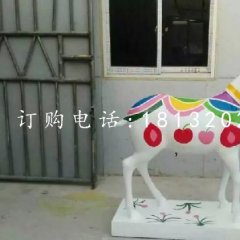 彩繪山羊雕塑，玻璃鋼動物雕塑