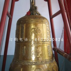 鑄銅鐘，寺廟銅鐘雕塑