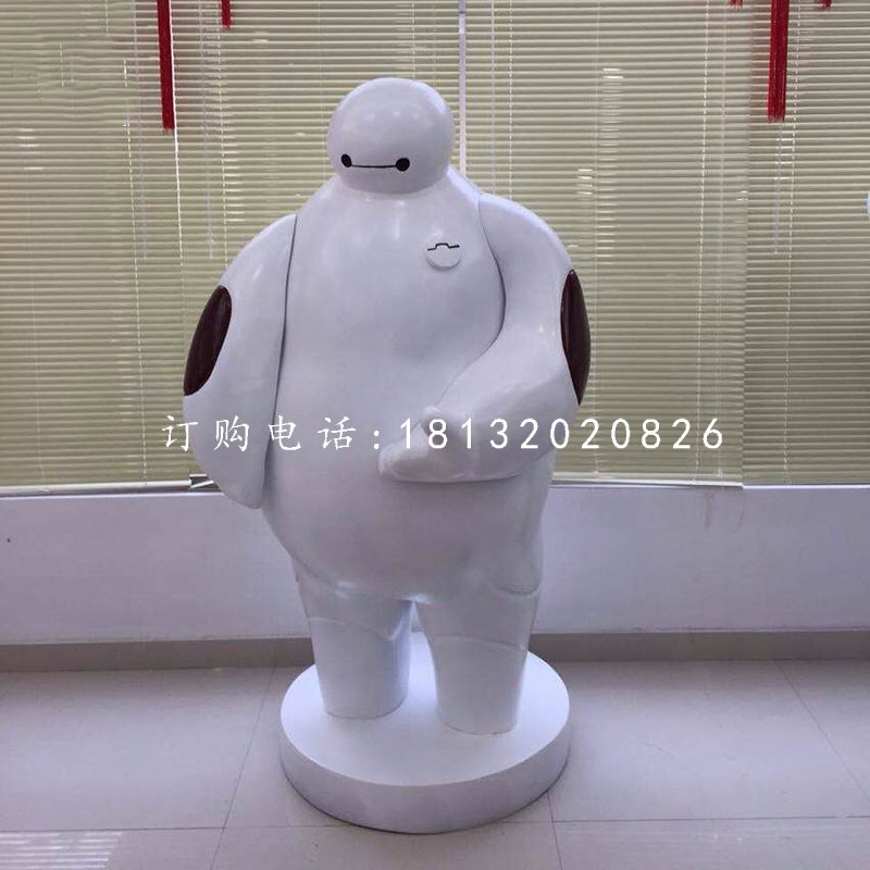 玻璃鋼大白，卡通人物雕塑 (1)
