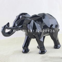 抽象大象，玻璃鋼動(dòng)物擺件