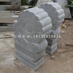 門墩石雕，青石仿古門墩