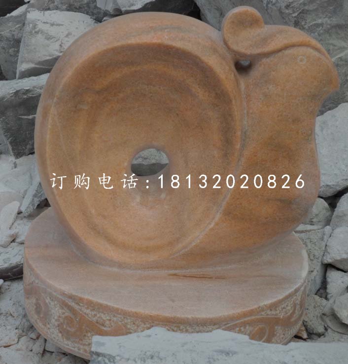 十二生肖石雕，晚霞紅抽象動(dòng)物 (5)