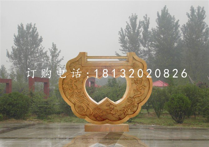 同心鎖雕塑，銅鎖雕塑，公園景觀銅雕