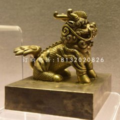 麒麟銅雕，鑄銅神獸雕塑