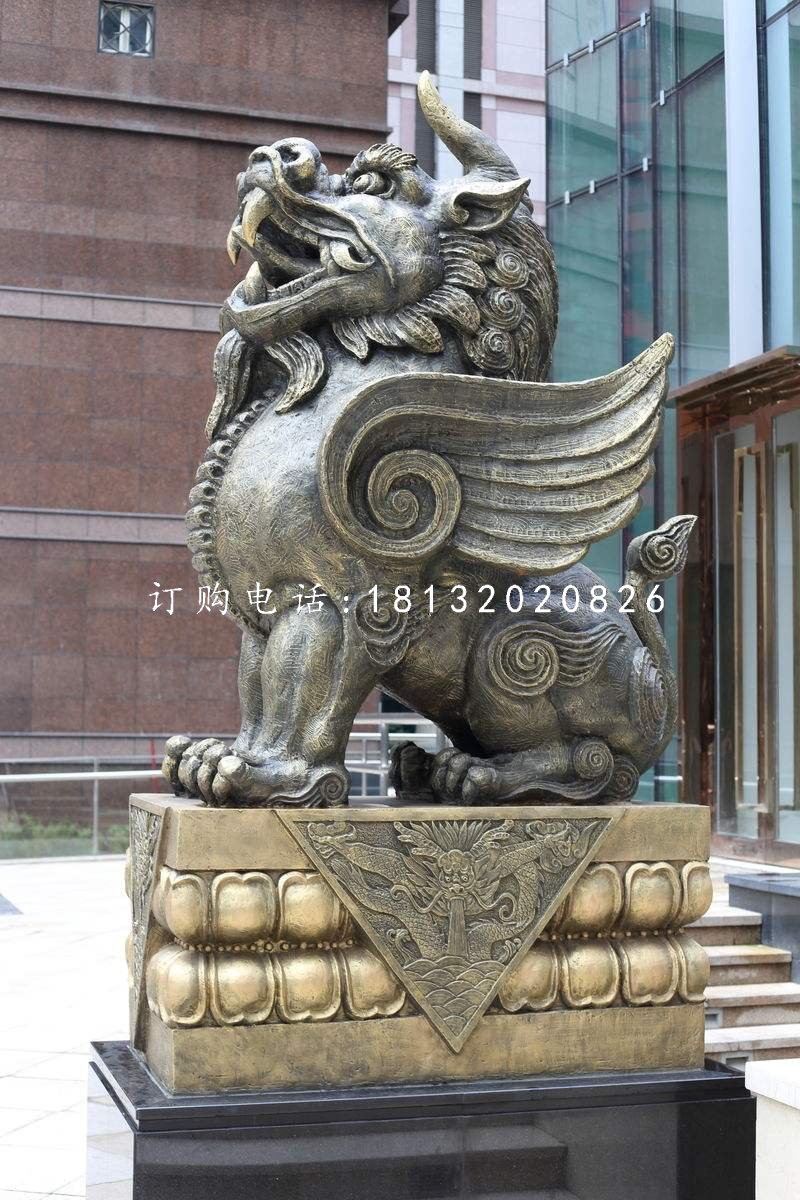 獨角獸銅雕，法院銅雕