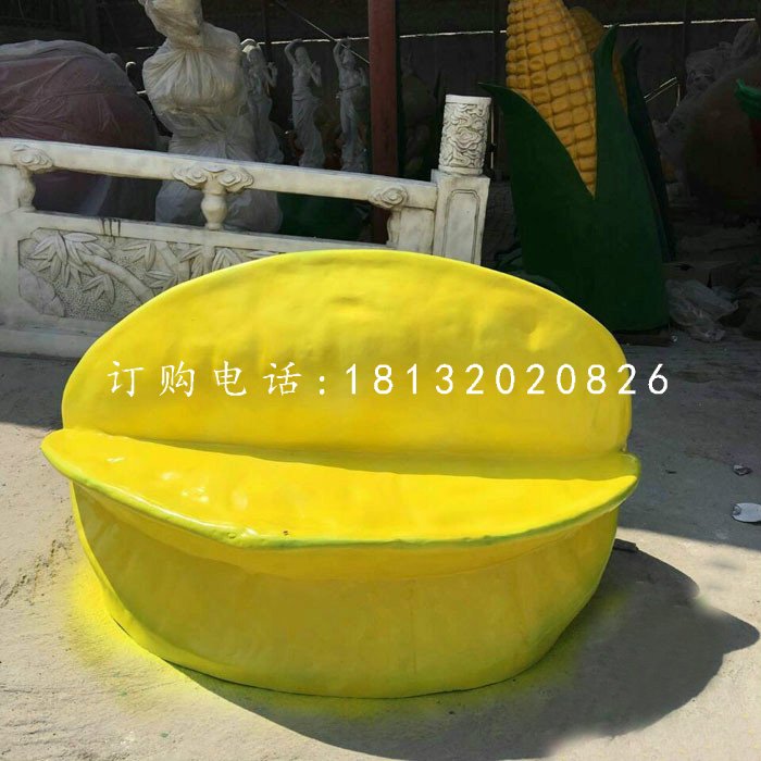 楊桃雕塑，玻璃鋼水果雕塑