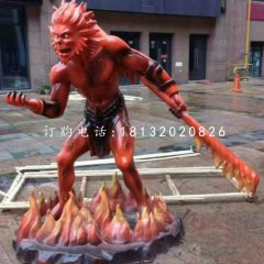 卡通齊天大圣，玻璃鋼雕塑