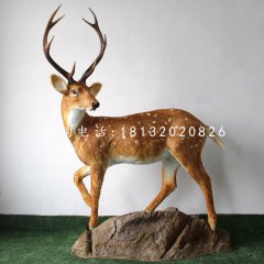 玻璃鋼梅花鹿，公園仿真動物