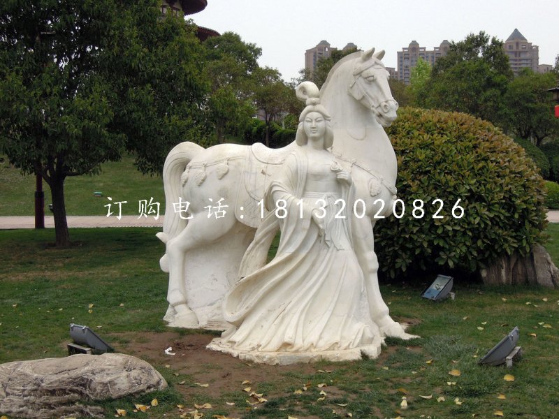 唐朝美女石雕，公園景觀石雕