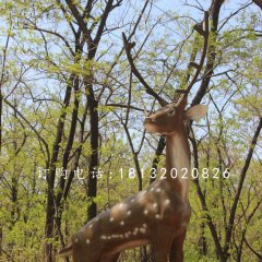 梅花鹿雕塑，公園仿真動物雕塑