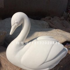 白天鵝雕塑，漢白玉動物