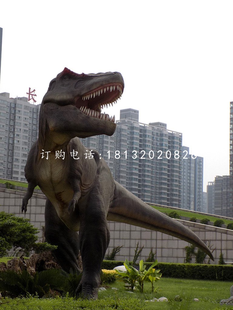 玻璃鋼動物，公園恐龍雕塑 (4)