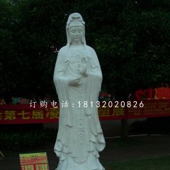 觀音菩薩石雕，立式佛像