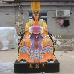 老龍王雕塑，玻璃鋼彩繪神仙