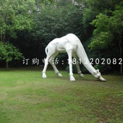長頸鹿石雕，公園動物石雕