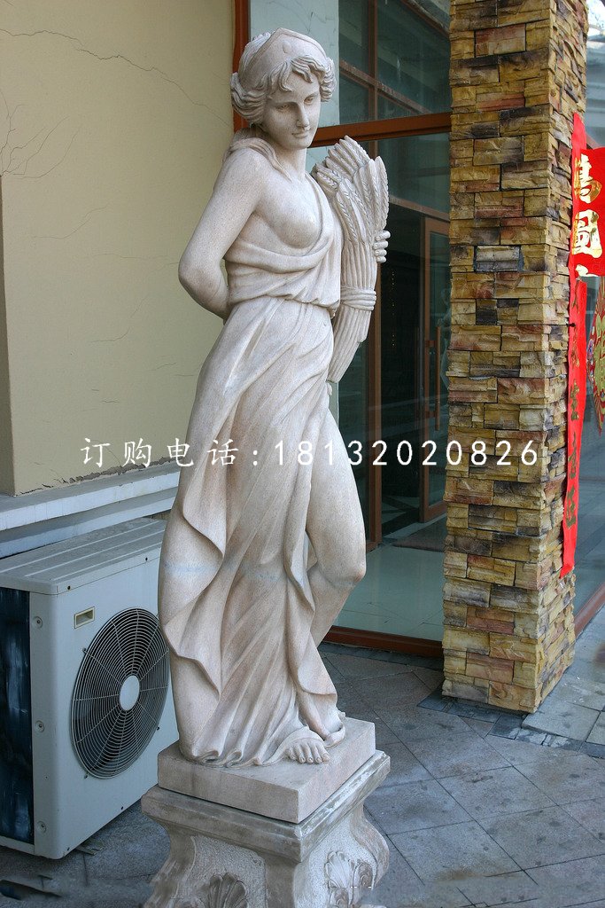 西方女人石雕，景觀石雕 (2)