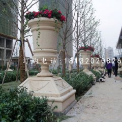 石花盆，小區(qū)景觀石雕