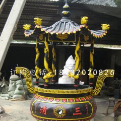 圓形香爐，鑄鐵香爐