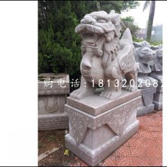 大理石貔貅，神獸石雕