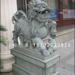 麒麟雕塑，青石動(dòng)物雕塑