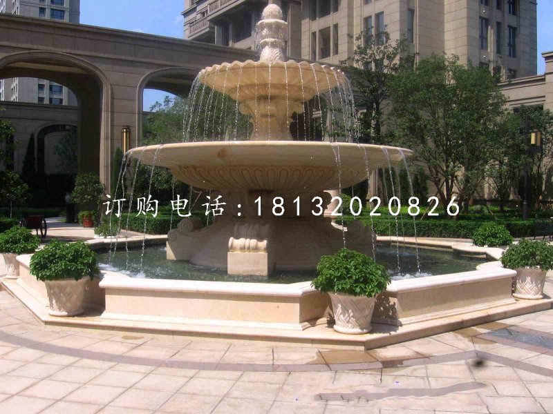 小區(qū)噴泉石雕，景觀石雕
