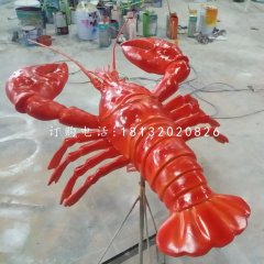 仿真大龍蝦，玻璃鋼動物