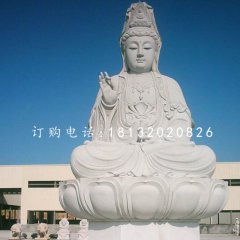 大型觀音坐像，大理石佛像