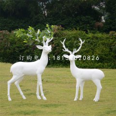 樹枝梅花鹿,玻璃鋼抽象動物雕塑