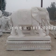 吉祥大象石雕，動(dòng)物石雕