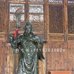 立式關(guān)公石雕，大理石關(guān)公