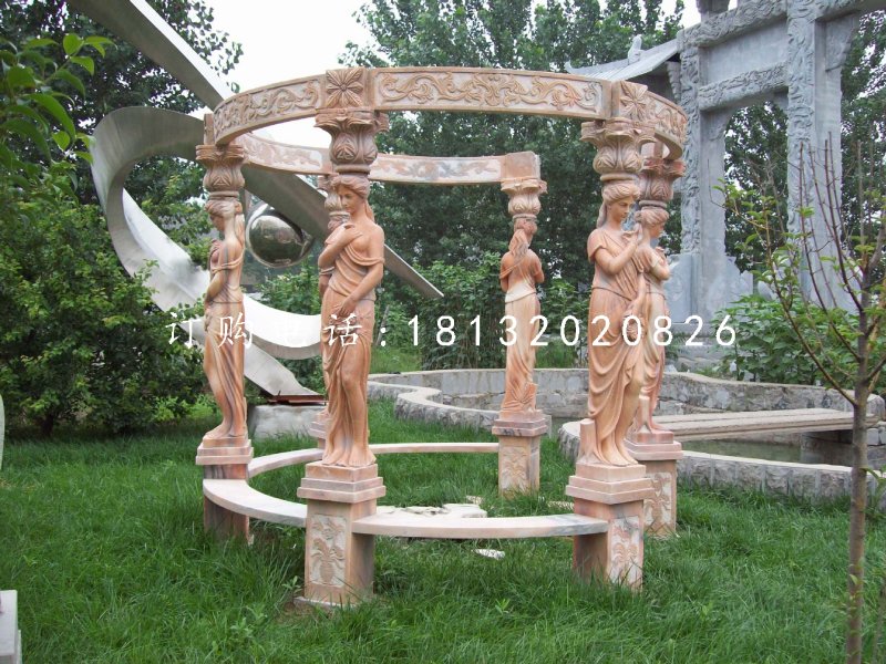 西方人物石涼亭，晚霞紅歐式?jīng)鐾? />
                    <div   id=