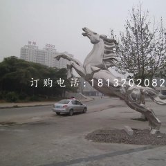 立馬成功雕塑，廣場不銹鋼雕塑