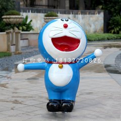 玻璃鋼哆啦a夢(mèng)，游樂(lè)場(chǎng)卡通動(dòng)物雕塑